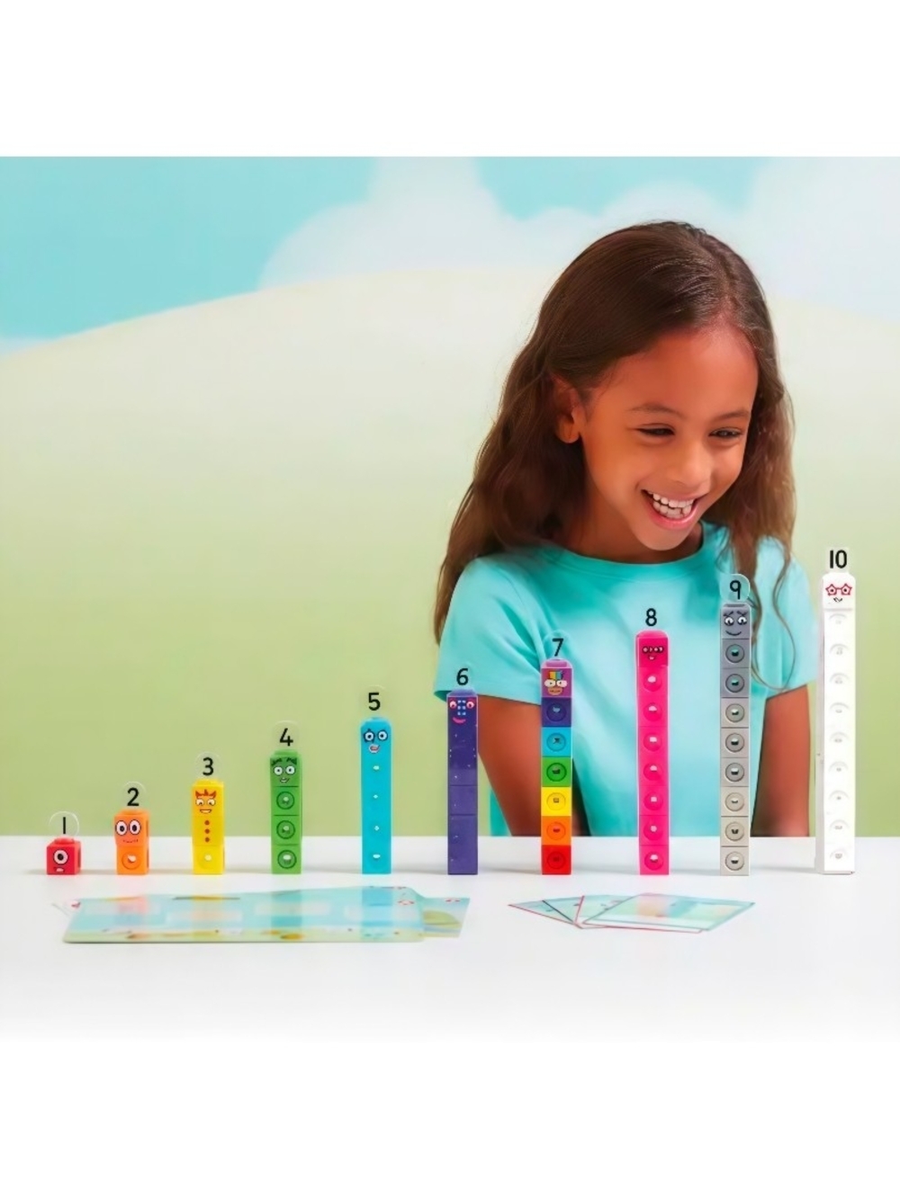 Number Blocks - MathLink Cubes - 1-10 Activity Set - Picture 3 of 5